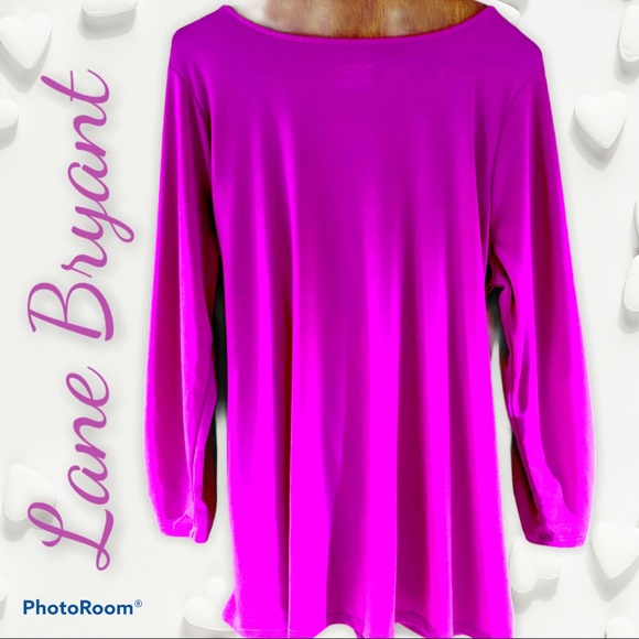 📌Lane Bryant ~ Purple color blouse 👚 - Picture 3 of 4